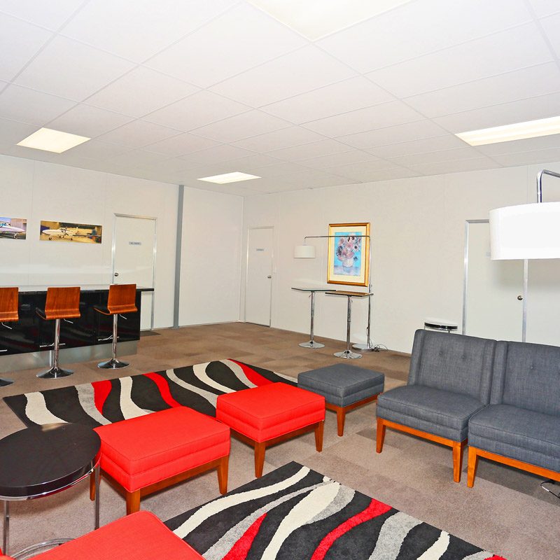 Inside the Aero Hire flight lounge